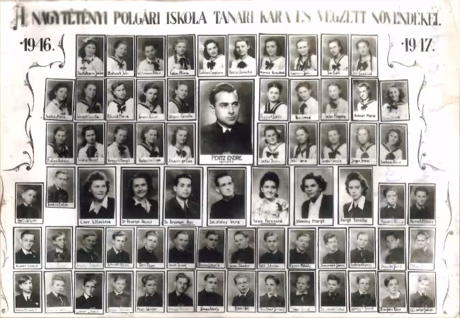 Nagytétényi Polgári Iskola 1946-1947